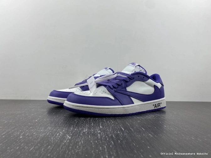 Official Maikesneakers AIR JORDAN OFF-WHITE DM7890-386 TRAVIS X 1 SCOTT X CUSTOM 0627